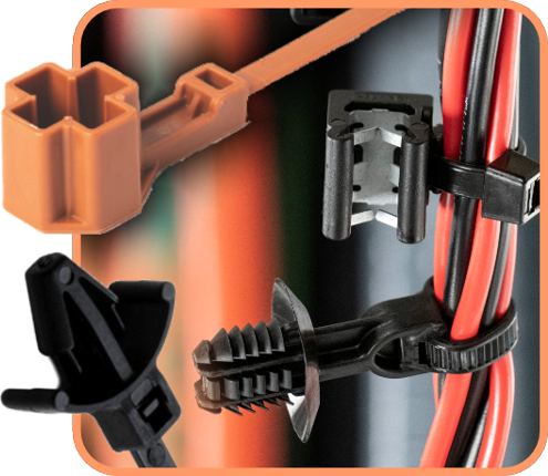 Self-Affixing Cable Tie Guide