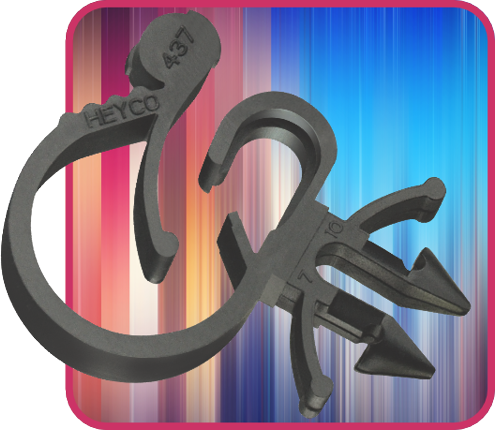 Heyco® SBC Clip – Bi-Directional, Oval Hole Mount